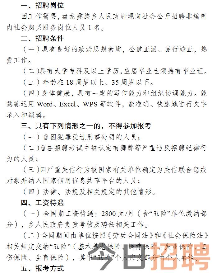 乐业县人民政府办公室最新招聘公告及详解