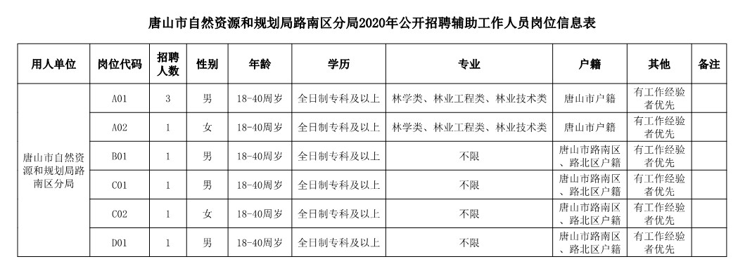 唐海县自然资源和规划局最新招聘公告解读